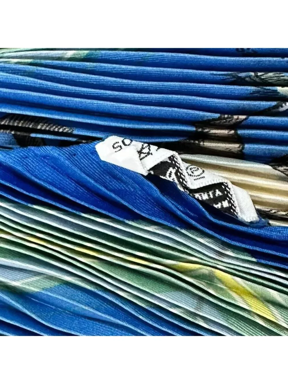 Hermes Pleats Scarf Silk Couvertures Et Tenues de Jour Horsewear Blue